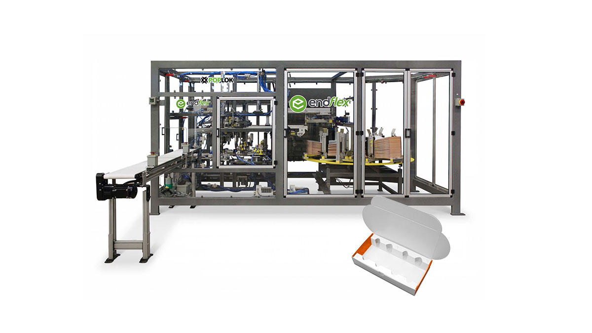 Carton tray with insert forming machine